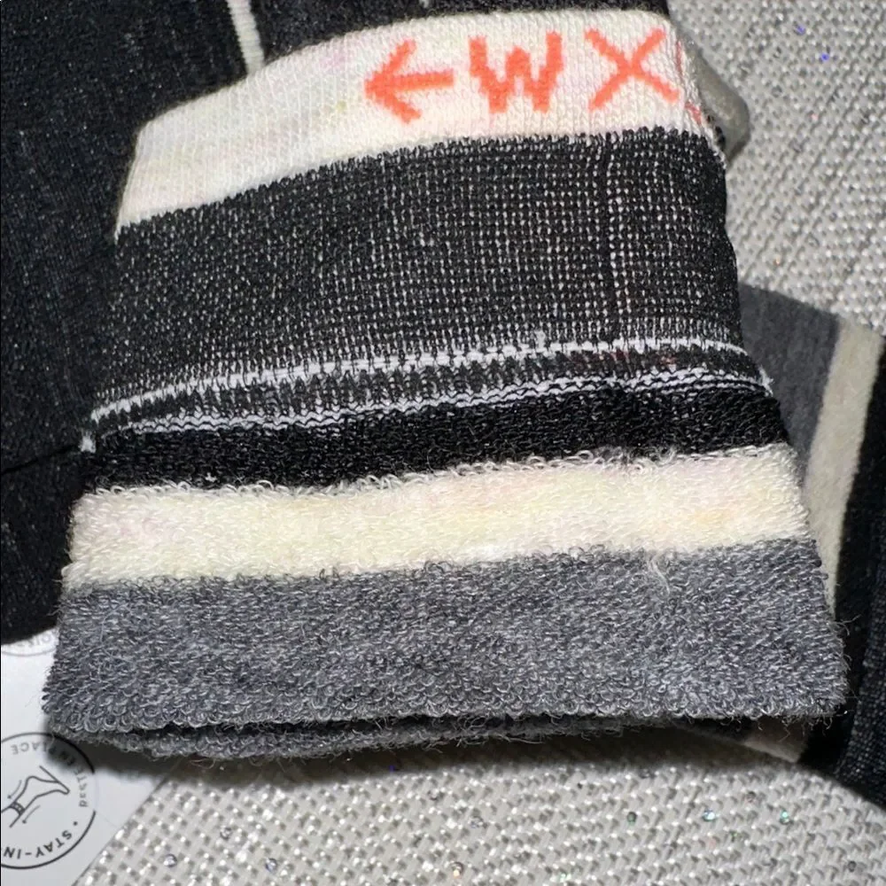 SmartWool XL Black Ivory Moonbeam Snowboard Targeted Cushion Wool Blend Socks